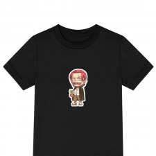 One Piece Shanks Tee Shirt T-Shirt Short Sleeve - Shanks Smiling Chibi Art