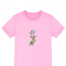 Powerpuff Girls Group Tee Shirt T-Shirt Short Sleeve - The Power Girls Flowers Anime Art