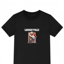 Undertale Tee Shirt T-Shirt Short Sleeve - Undertale Frisk Sans Papyrus Friendship Portrait