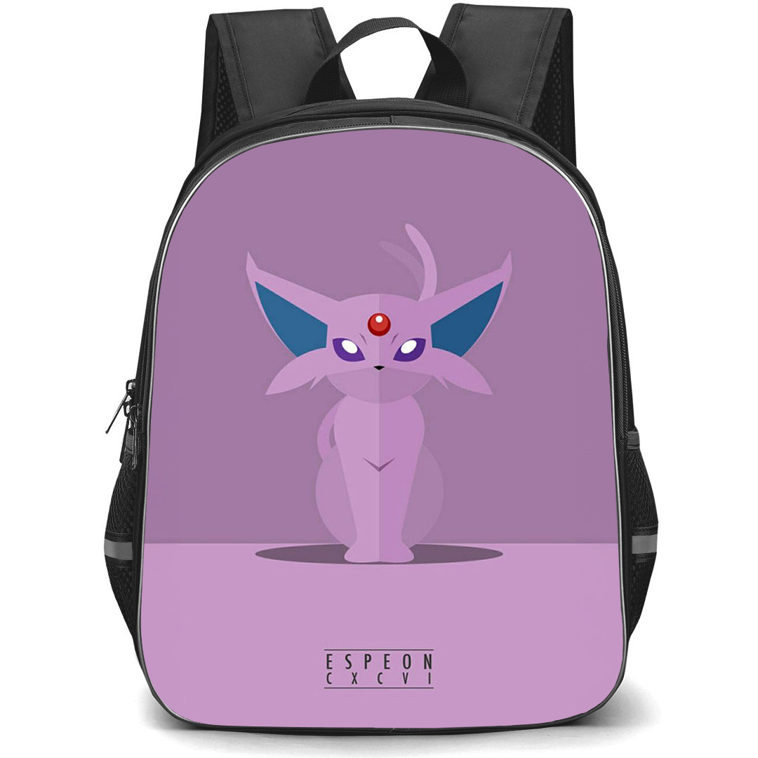 Pokemon Espeon Backpack StudentPack - Espeon Minimalist Art