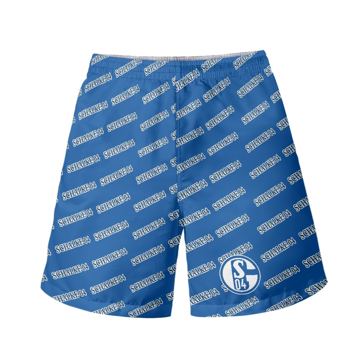 FC Schalke Football Club Beach Shorts Swim Pants Swimming Trunks - Schalke Football Club Medley Monogram Wordmark