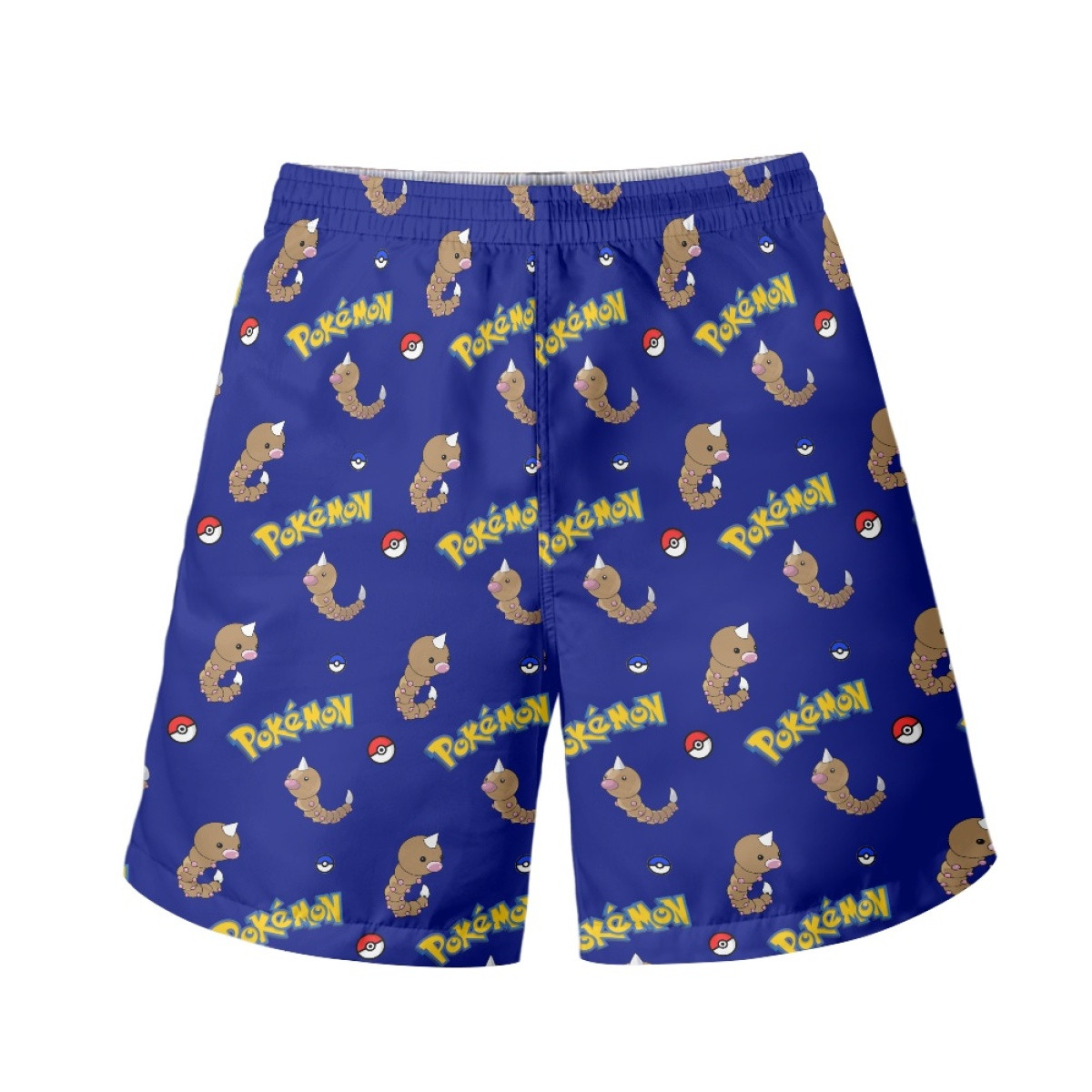 Pokemon Weedle Beach Shorts Swim Pants Swimming Trunks - Weedle Character Series Art
