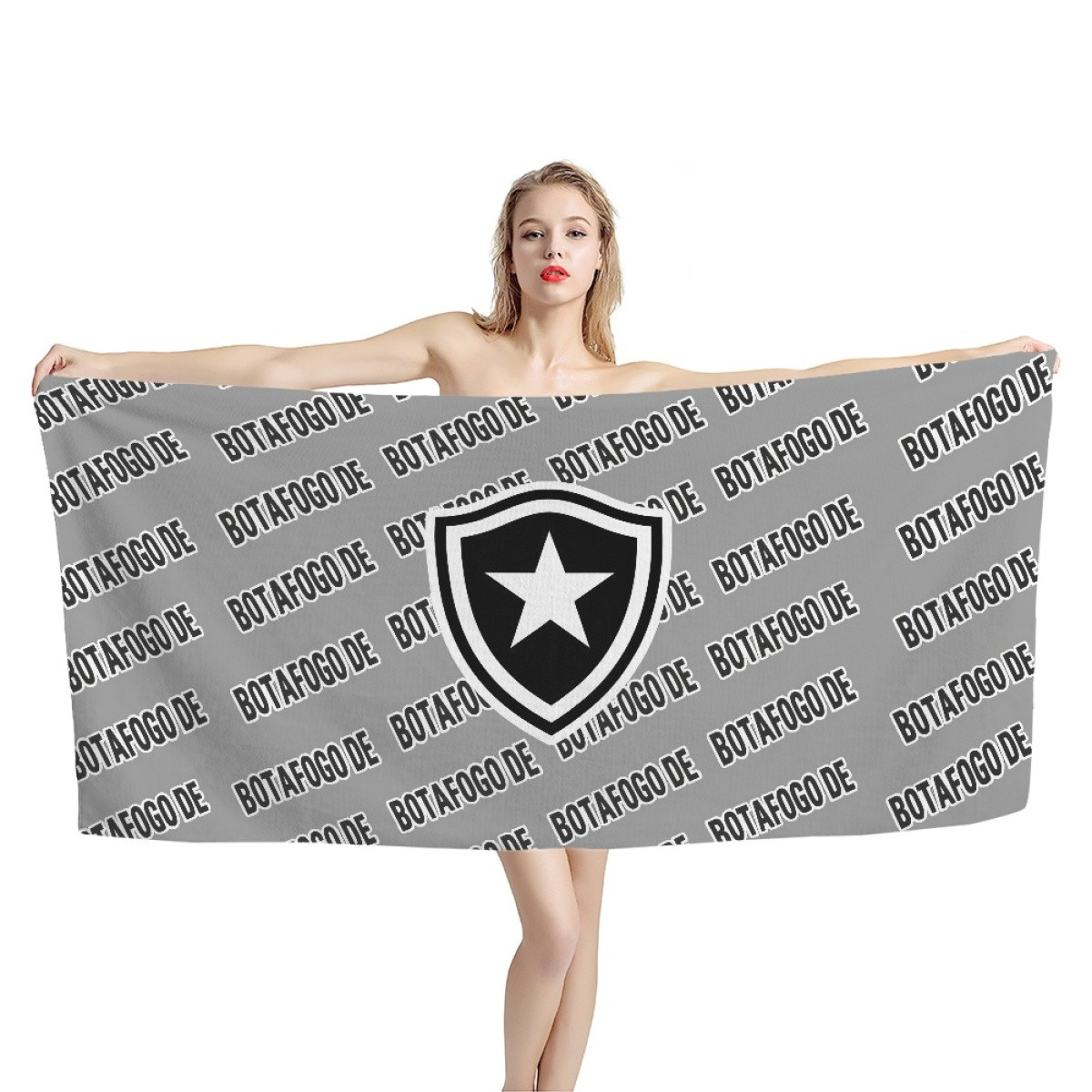 Botafogo De Futebol E Regtas Bath Beach Towel - Botafogo De Futebol E Regtas Football Club Medley Monogram Wordmark