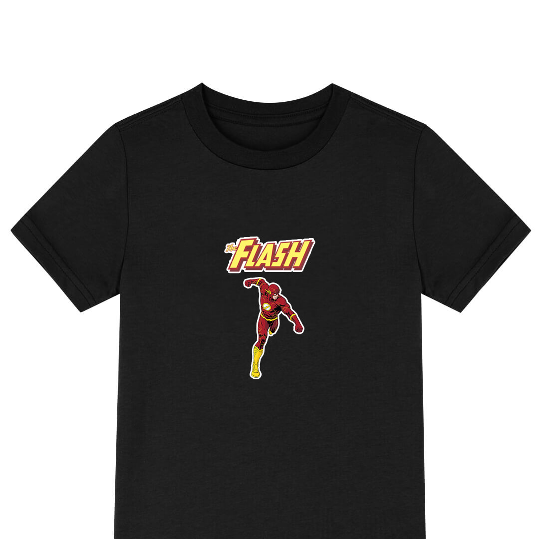 The Flash Tee Shirt T-Shirt Short Sleeve - Flash Justice League Comic Series Running