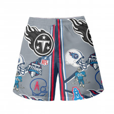 NFL Tennessee Titans Beach Shorts Swim Pants Swimming Trunks - Tennessee Titans Mania Collage Logo