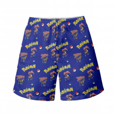 Pokemon Sawsbuck Beach Shorts Swim Pants Swimming Trunks - Autumn Sawsbuck Character Series Art