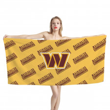 NFL Washington Commanders Bath Beach Towel - Washington Commanders Medley Monogram Wordmark