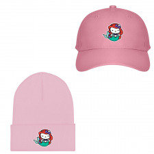Sanrio Hello Kitty Ariel Baseball Cap Beanie Hat - Sanrio Hello Kitty Ariel Sticker