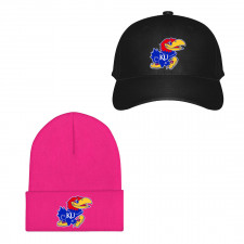 Kansas Jayhawks Baseball Cap Beanie Hat - Kansas Jayhawks College Football Team Single Logo
