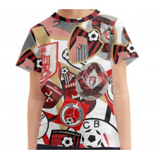 AFC Bournemouth Football Club Tee T-Shirt - AFC Bournemouth Football Club Mania Collage Logo