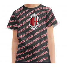 AC Milan Football Club Tee T-Shirt - Milan Football Club Medley Monogram Wordmark