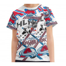 NHL Colorado Avalanche Tee T-Shirt - Colorado Avalanche Mania Collage Logo