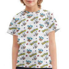 Pokemon Hitmontop Tee Shirt T-Shirt Short Sleeve - Hitmontop Character Series Art