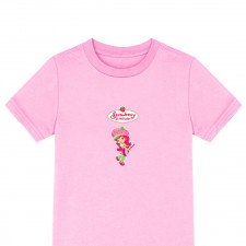 Strawberry Shortcake Tee Shirt T-Shirt Short Sleeve - Strawberry Shortcake Playing Guitar