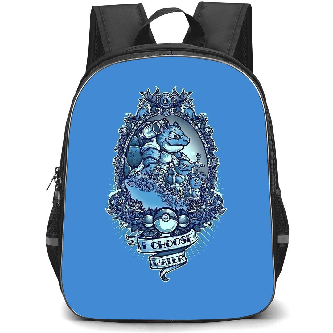 Pokemon Backpack StudentPack - Pokemon I Choose Water Vintage Art