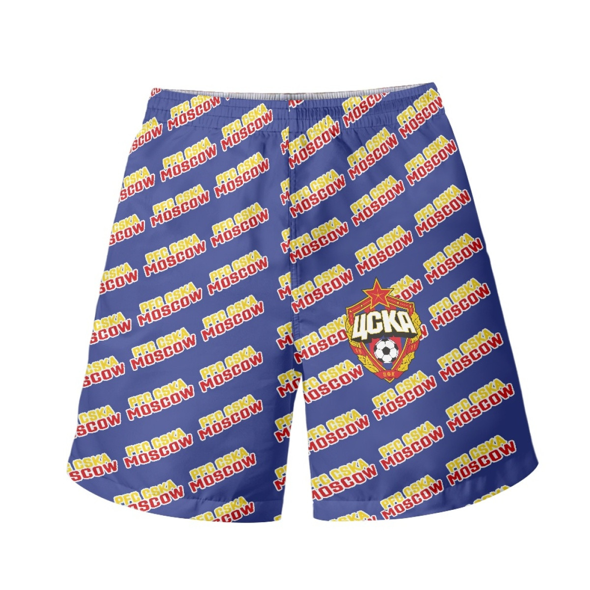 PFC Cska Moscow Beach Shorts Swim Pants Swimming Trunks - Cska Football Club Medley Monogram Wordmark