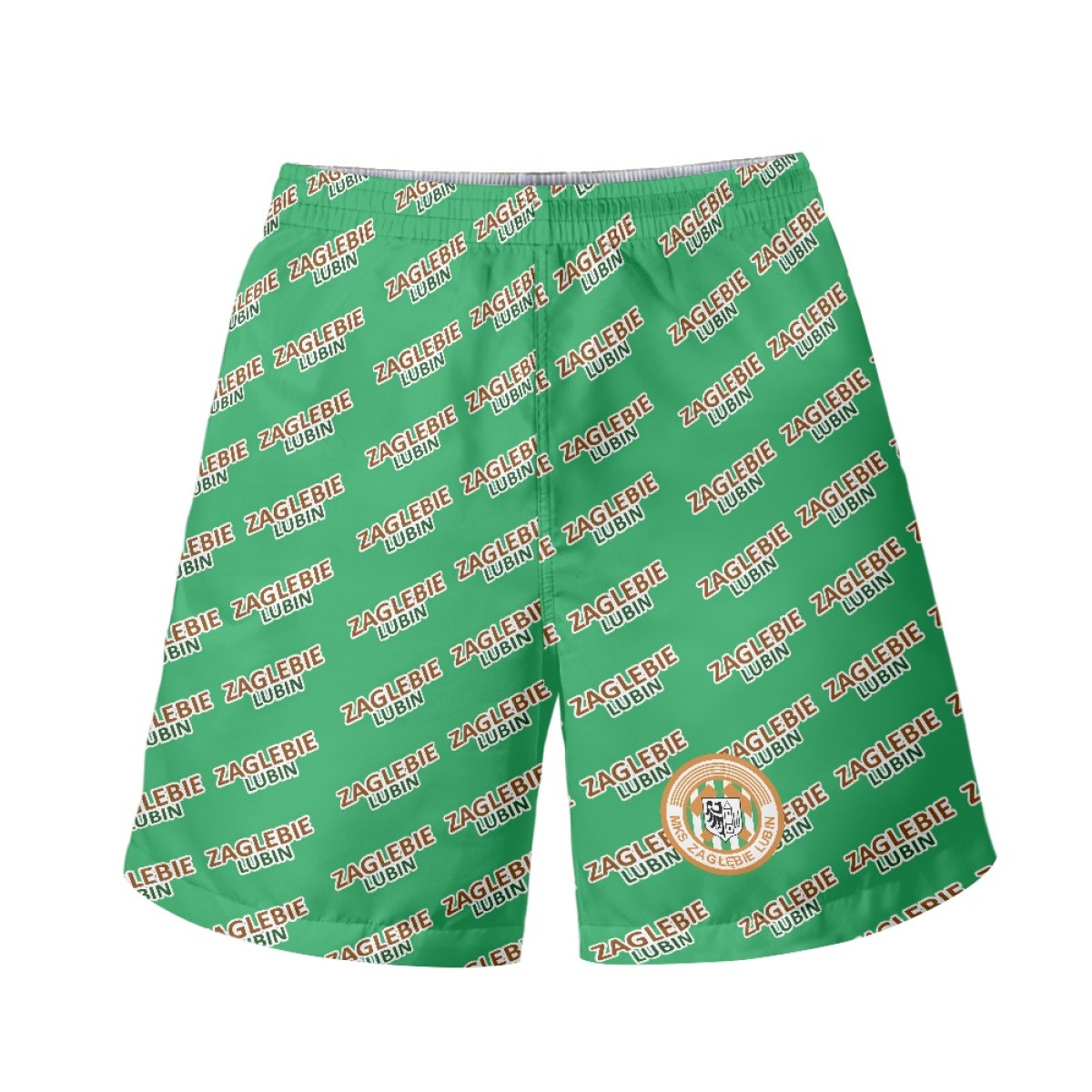 Zaglebie Lubin Beach Shorts Swim Pants Swimming Trunks - Lubin Football Club Medley Monogram Wordmark