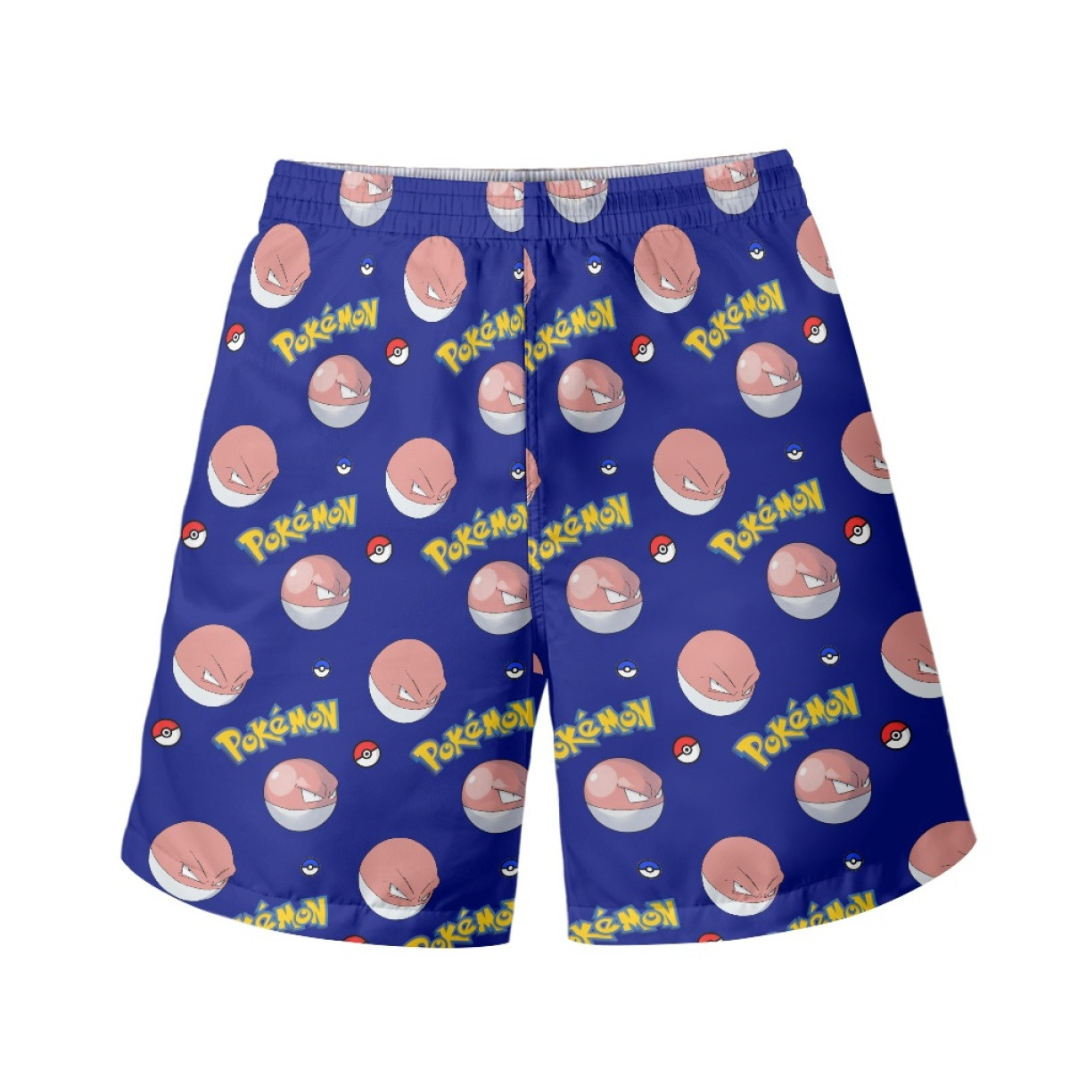 Pokemon Voltorb Beach Shorts Swim Pants Swimming Trunks - Voltorb Character Series Art