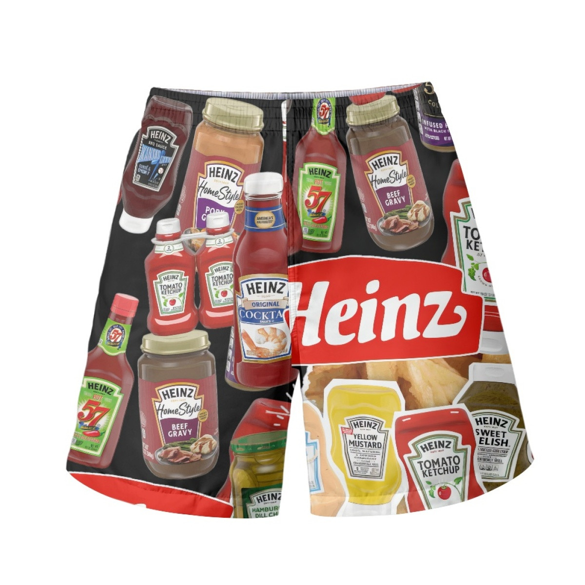 Heinz Beach Shorts Swim Pants Swimming Trunks - Heinz Mania Collage Logo