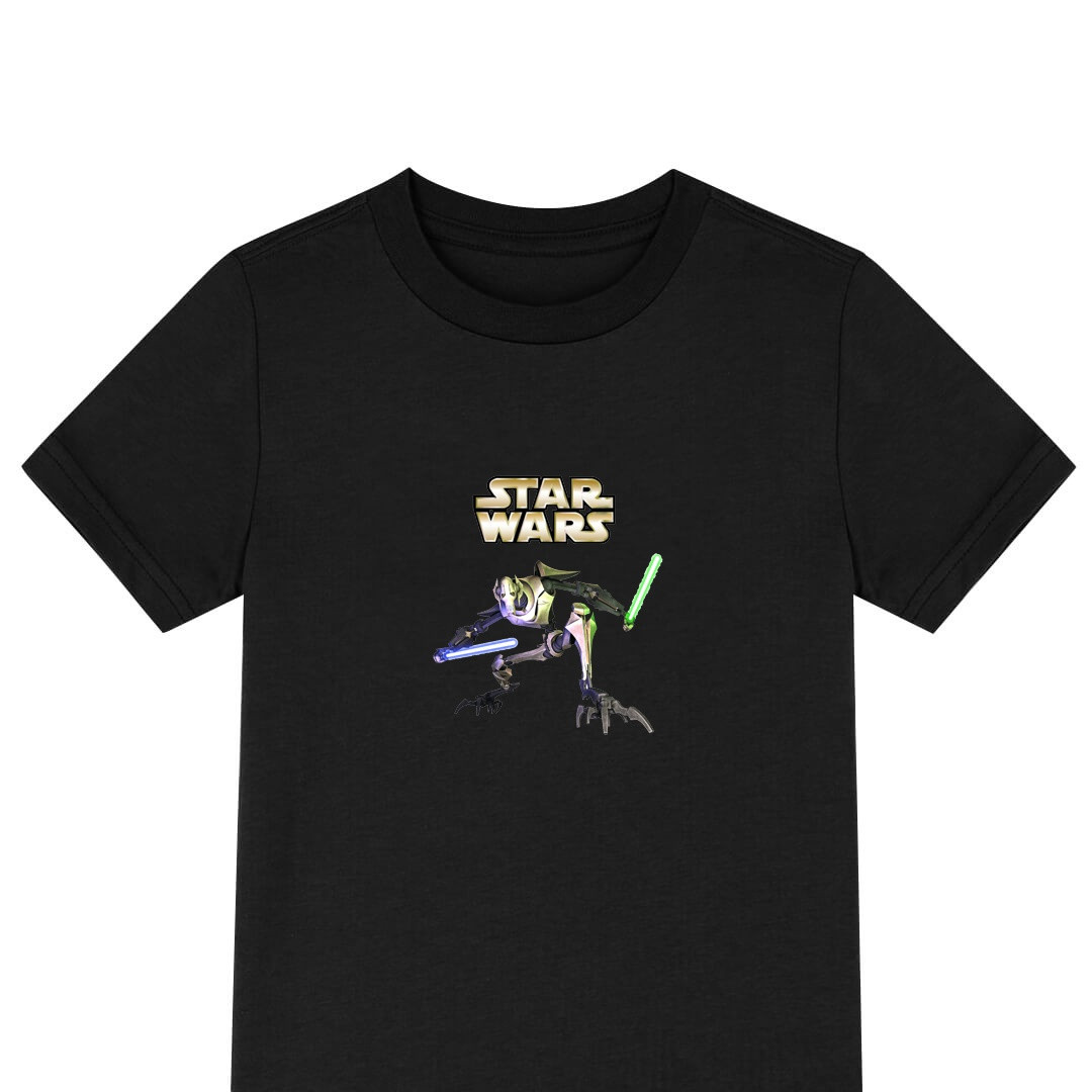 Star Wars The Clone Wars General Grievous Tee Shirt T-Shirt Short Sleeve - General Grievous Character Series
