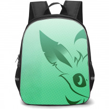 Pokemon Leafeon Backpack StudentPack - Leafeon Silhouette Dot Matrix