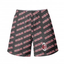 AC Milan Football Club Beach Shorts Swim Pants Swimming Trunks - Milan Football Club Medley Monogram Wordmark