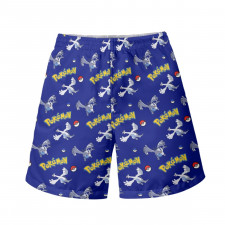 Pokemon Lugia Beach Shorts Swim Pants Swimming Trunks - Lugia Character Series Art
