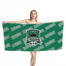 FC Krasnodar Bath Beach Towel - Krasnodar Football Club Medley Monogram Wordmark