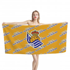 Real Sociedad Bath Beach Towel - Sociedad Football Club Medley Monogram Wordmark