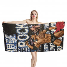 WWE The Rock Bath Beach Towel - The Rock Shout Portrait Poster