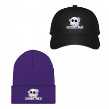 Undertale Sans Baseball Cap Beanie Hat - Sans Skeleton Avatar Stickers