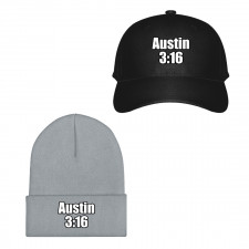 WWE Steve Austin Baseball Cap Beanie Hat - Steve Austin 3:16 Sticker Art