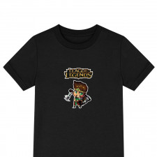 League of Legends Draven Tee Shirt T-Shirt Short Sleeve - Draven Chibi Art