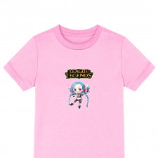 League of Legends Jhin Tee Shirt T-Shirt Short Sleeve - Jinx Clip Stock Chibi Art