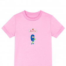 Strawberry Shortcake Blueberry Muffin Tee Shirt T-Shirt Short Sleeve - Blueberry Muffin Holding Book