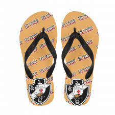 CR Vasco Da Gama Flip Flops Thongs V-Strap Sandals - CR Vasco Da Gama Football Club Medley Monogram Wordmark