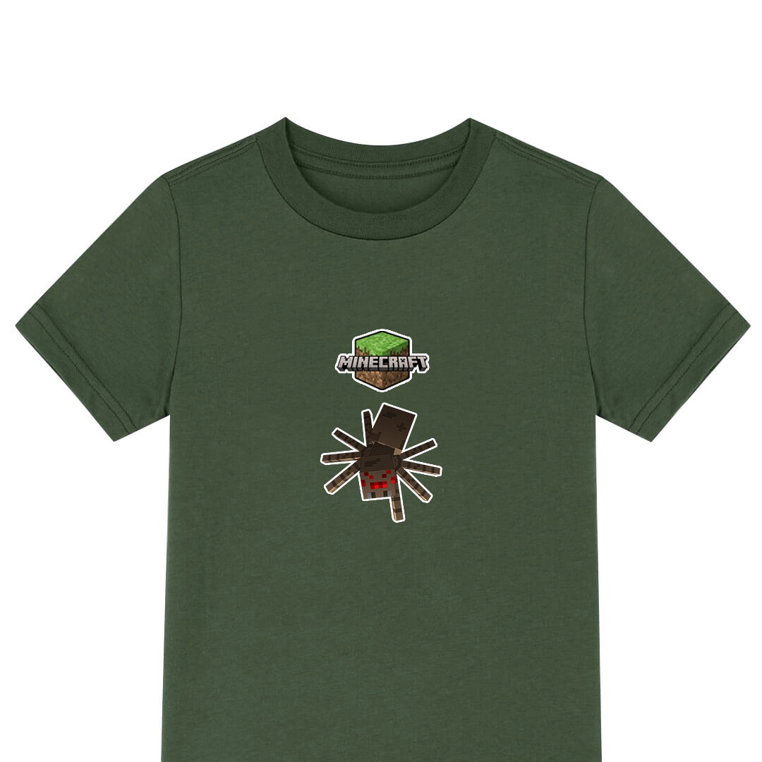 Minecraft Spider Tee Shirt T-Shirt Short Sleeve - Spider Chibi Art Series