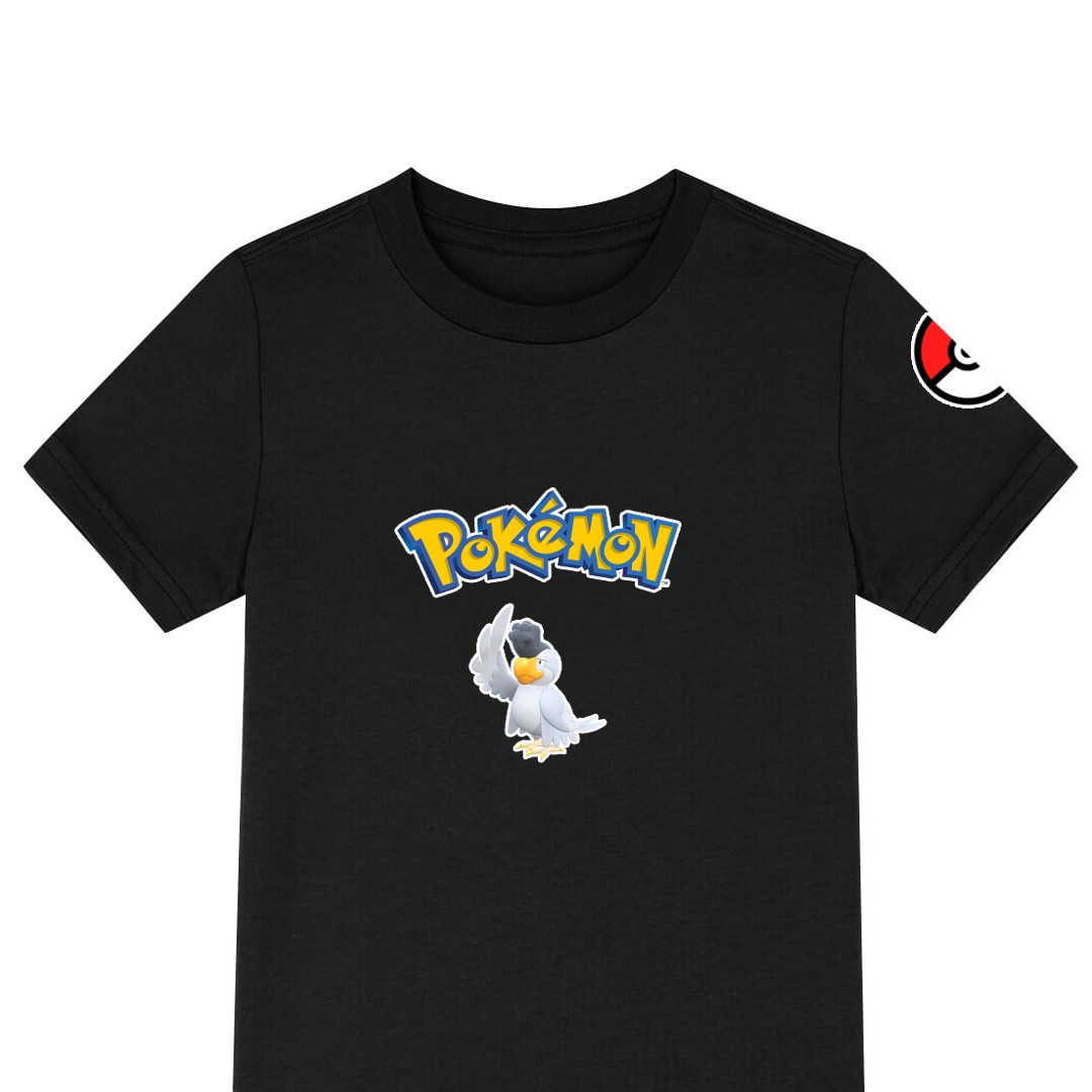Pokemon Squawkabilly Tee Shirt T-Shirt Short Sleeve - White Plumage Squawkabill Character Series Art