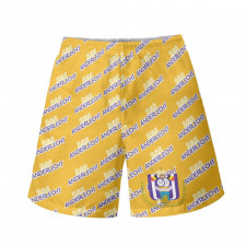 RSC Anderlecht Challenger Pro League Beach Shorts Swim Pants Swimming Trunks - Anderlecht Football Club Medley Monogram Wordmark