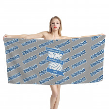 Birmingham City FC Bath Beach Towel - Birmingham Football Club Medley Monogram Wordmark