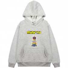 Minions Bob Hoodie Hooded Sweatshirt Sweater Jacket - Bob King Crown