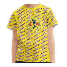 Club America Tee T-Shirt - Club America Football Club Medley Monogram Wordmark