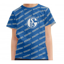 FC Schalke Football Club Tee T-Shirt - Schalke Football Club Medley Monogram Wordmark