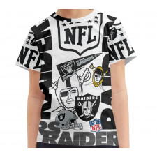 NFL Las Vegas Raiders Tee T-Shirt - Las Vegas Raiders Mania Collage Logo