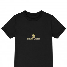 Bacardi Tee Shirt T-Shirt Short Sleeve - Bacardi Golden Logo