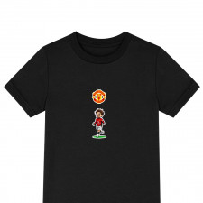 Cristiano Ronaldo Tee Shirt T-Shirt Short Sleeve - Cristiano Ronaldo Manchester United Running Cartoon Art Sticker