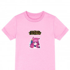 League of Legends Ahri Tee Shirt T-Shirt Short Sleeve - Ahri Spirit Blossom Cartoon Art