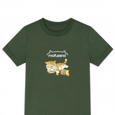 Mofusand Tee Shirt T-Shirt Short Sleeve - Mofusand Eating Chips