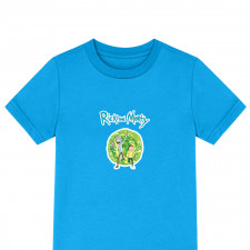Rick And Morty Tee Shirt T-Shirt Short Sleeve - Rick And Morty Portal Green Field