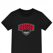 Wolves Western Oregon University Tee Shirt T-Shirt Short Sleeve - Wolves Western Oregon University College Football Team Single Logo